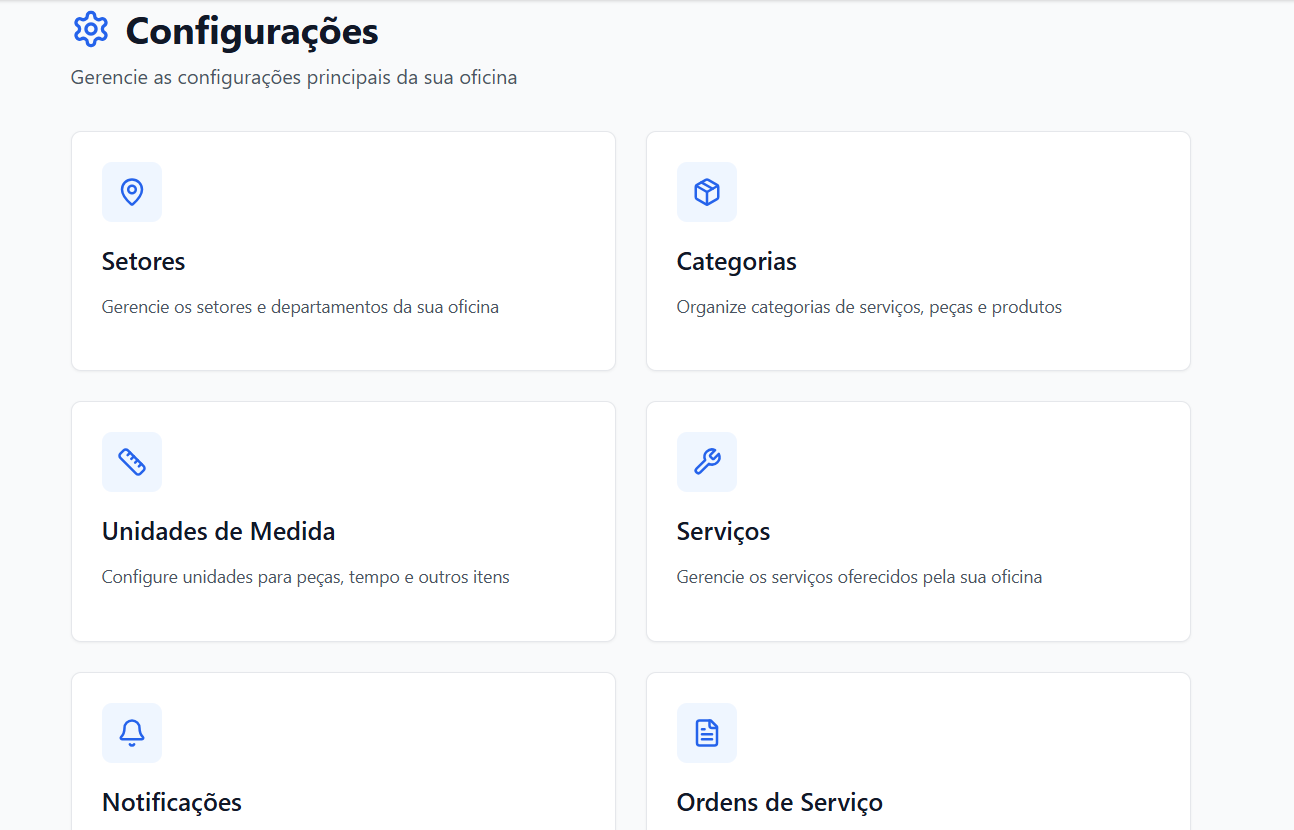 Configurações do Sistema